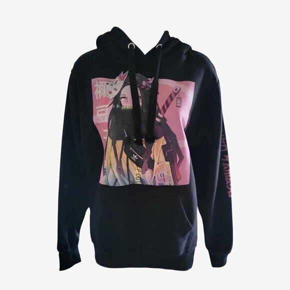 Jon Lauren Nezuko Kamado Anime Hoodie Sweatshirt W Graphic Print -S - Picture 3 of 7